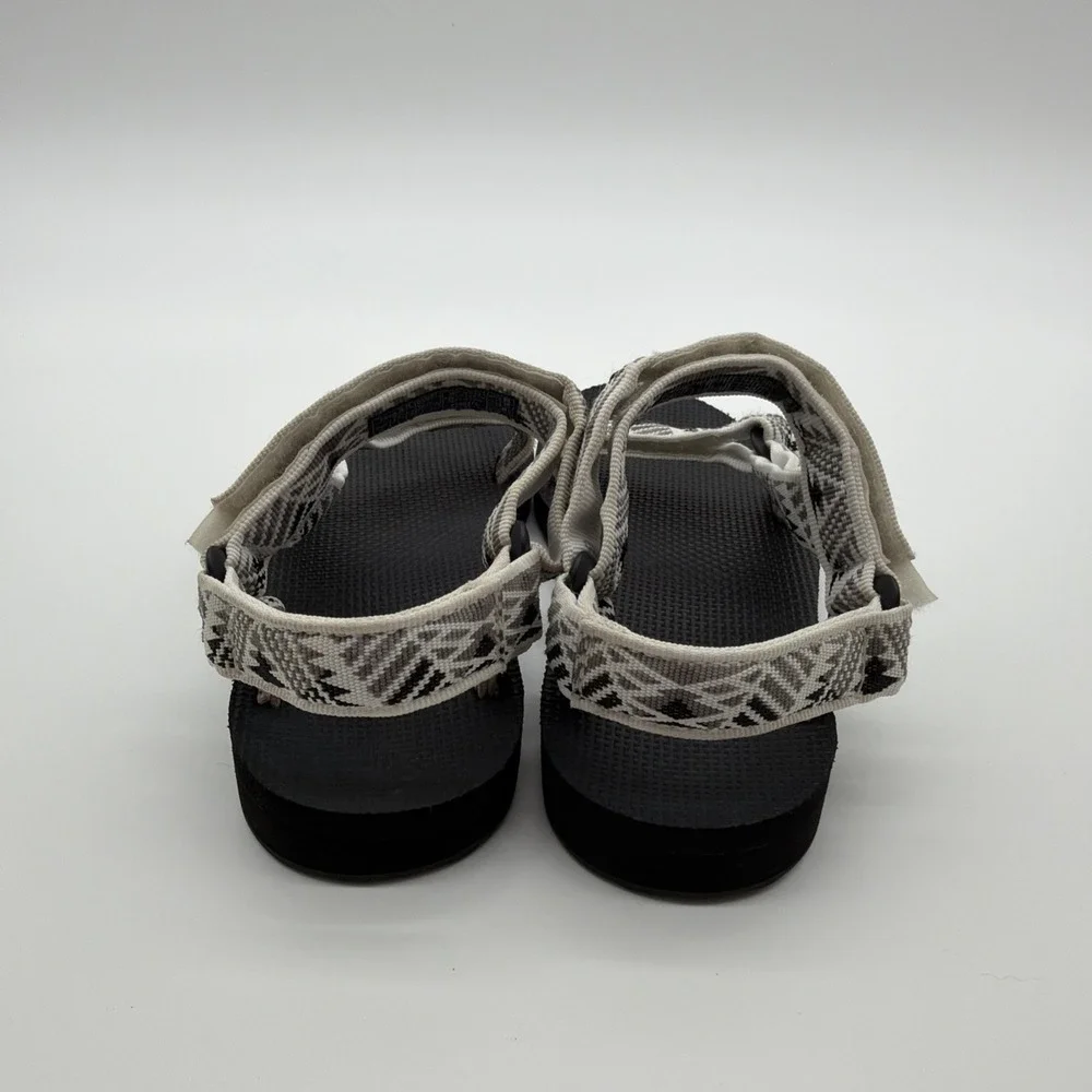 TEVA Sandals Black White Aztec Size 6 BWGR / 1003987 ORIGINAL UNIVERSAL SPORT